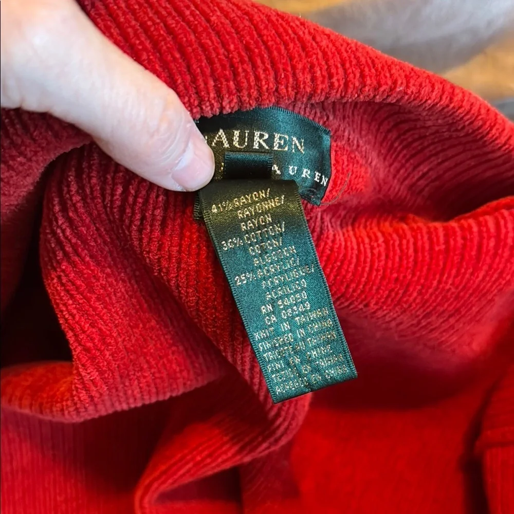 VINTAGE Ralph Lauren Red Women's Blazer - Picture 8 of 11